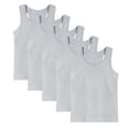 thumbnail image 1 of YUANxueke 5-Pack Kids Tank Tops Boys Girls Cotton Racerback Sleeveless Undershirts Casual Crewneck Soft Camisole for 1-13 Years, 1 of 7