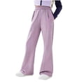 thumbnail image 1 of YUANxueke Boys Flat Front Dress Pants Solid Color & Striped School Uniform Pants Stretchy Straight Leg Chino Pants for 2-13 Years, 1 of 2