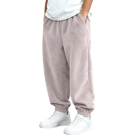 YUANxueke Boys Girls Corduroy Joggers Drawstring Waist Workout Fleece Warm Pants,Gray,Sizes 1-13