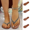 thumbnail image 1 of YUANxueke Flip Flops for Women Lightweight Non-Slip Beach Sandals Comfortable Summer Beach Flat Sandals Quick Drying Indoor Outdoor Shower Shoes, 1 of 5