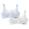 thumbnail image 1 of YUANxueke Girls 2-Pack Seamless Bra Soft Fixed Padding Training Bras Lightweight Breathable Bralette,12 Years, 1 of 7