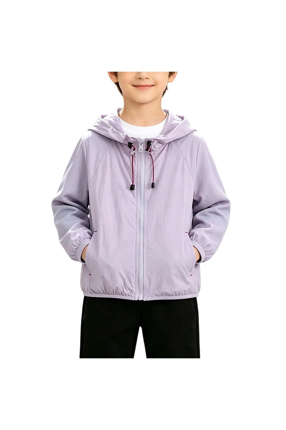 Girls Anorak Jacket Long Sleeve Collared Safari Style Coat Fashion Warm Jacket with Hand Pockets for 1-8 Years