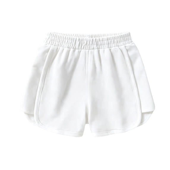 YUANxueke Girls Cotton Dolphin Shorts Elastic Waist Workout Sports Shorts Casual Summer Shorts for 1-11 Years
