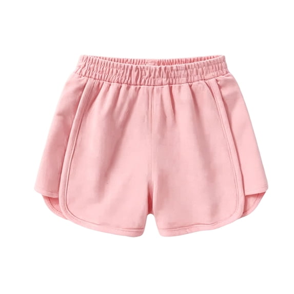 YUANxueke Girls Cotton Dolphin Shorts Elastic Waist Workout Sports Shorts Casual Summer Shorts for 1-11 Years