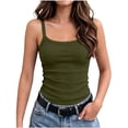 thumbnail image 1 of YUANxueke Girls Ribbed Knit Tank Tops, Sleeveless Crewneck Stretchy Camisole, Trendy Summer Comfy Tops for 3-13 Years, 1 of 6