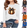 thumbnail image 1 of YUANxueke Girls Thanksgiving Long Sleeve Shirts Casual Printed Crewneck Soft Comfy Tee Tops for 3-15 Years, 1 of 5