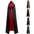 thumbnail image 1 of YUANxueke Kids Hoodie Cloak Tie Front Long Cape Party Dress Up Performance Outfits,Green,8 Years, 1 of 3