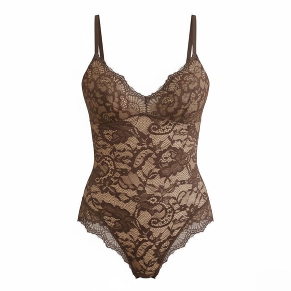 YUANxueke Lace Bodysuit for Women Push Up Bra Tank Jumpsuit Slimming Tummy Fashion Full Body Shaper