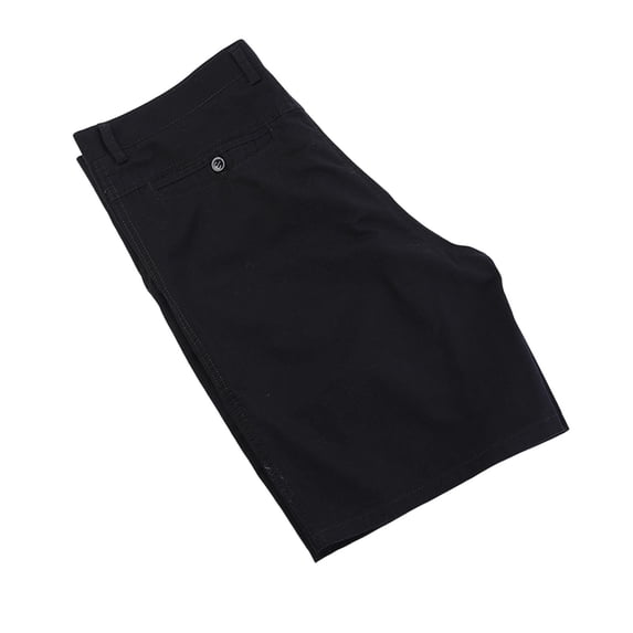 YUANxueke Mens Big&Tall Cotton Slacks Shorts Elastic Waist Relaxed Fit Chino Shorts Summer Daily Wear Dressy Shorts with Pockets