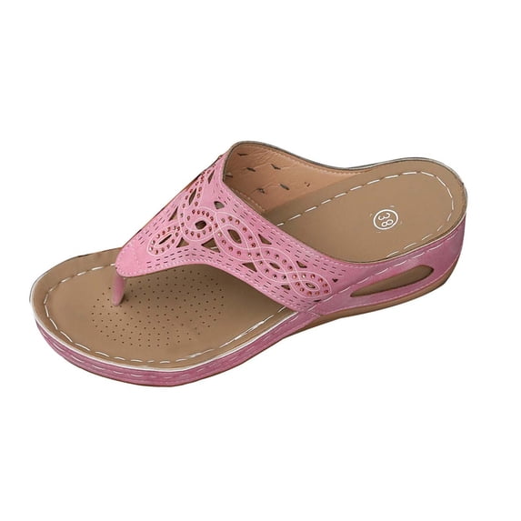 YUANxueke Sandals for Women Summer Comfortable Non-Slip Flip Flop Dressy Shoes Casual Walking Beach Shoes