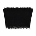thumbnail image 1 of YUANxueke Women's Lace Bandeau Bra, Strapless Seamless Bralette, Push Up Crop Tube Top,Black,XL, 1 of 4