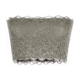 thumbnail image 1 of YUANxueke Women's Lace Bandeau Bra, Strapless Seamless Bralette, Push Up Crop Tube Top,Gray,S, 1 of 4
