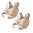 thumbnail image 1 of YUANxueke Womens 2-Pack Posture Bras Seamless Wireless Padded Bra Push Up Back Supportive Brasieres, 1 of 8