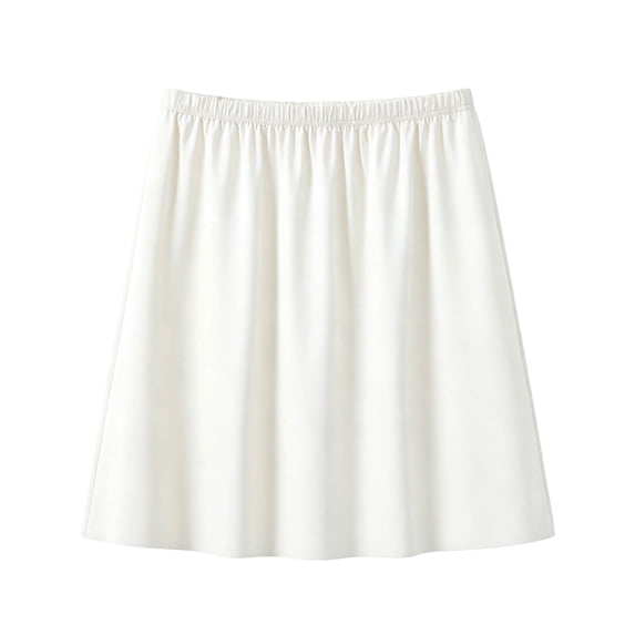 YUANxueke Womens Half Slip Elastic Waist A-Lined Sleep Underskirt Soft Comfy Pajama Skirts