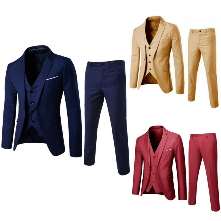 Semi formal suit for men deals