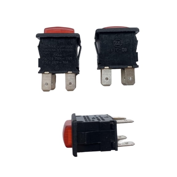 YUASDGCK 3pcs/lot KFC-09 4-pin self-Locking pushbutton Switch 10A 250VAC