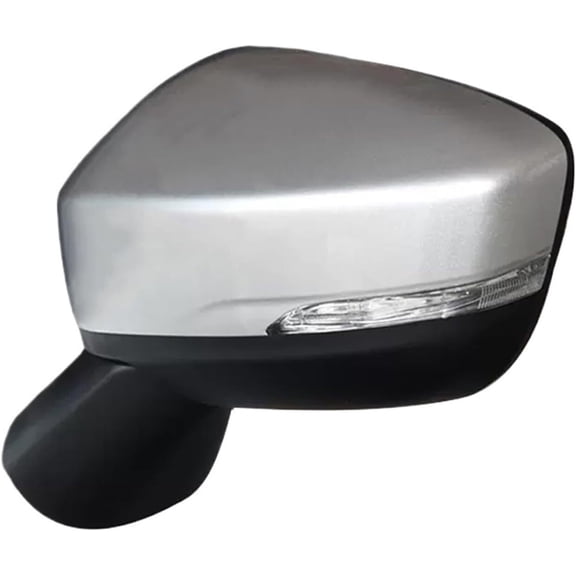 YUASDGCK Compatible For Mitsubishi Eclipse Cross 2018 2019 2020 2021 2022 Car 5 Wires Rearview Mirror Assembly Electric Lens Adjustment Turn Signal(Silver Left)