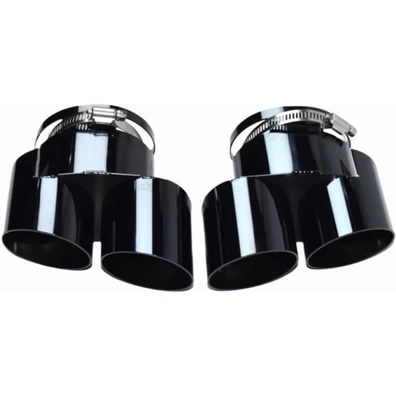 YUASDGCK Compatible With 2020-2025 FOR BMW X5 X6 X7 Muffler G05 G06 G07 Tailpipe Upgrade M60i Exhaust Tip Tip Nozzle Stainless Steel Exhaust Head