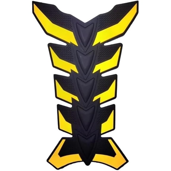 YUASDGCK Gas Tank Pad Protector, Universal Motorcycle Gas Tank Sticker Fuel-Tank Pad Protector Guard Decals Motorcycle Tank Pad Protector Sticker Pads, Yellow
