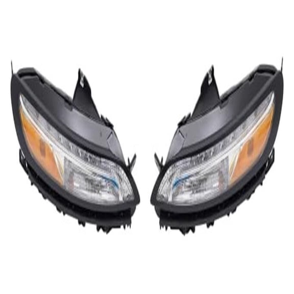 zuzengstory LED Headlight, Headlight with Daytime Running Light and Signal Light, DRL Headlight Assembly Replacement for 2014-2018 for Jeep for Cherokee, Black Housing Clear Lens 68157102AQ