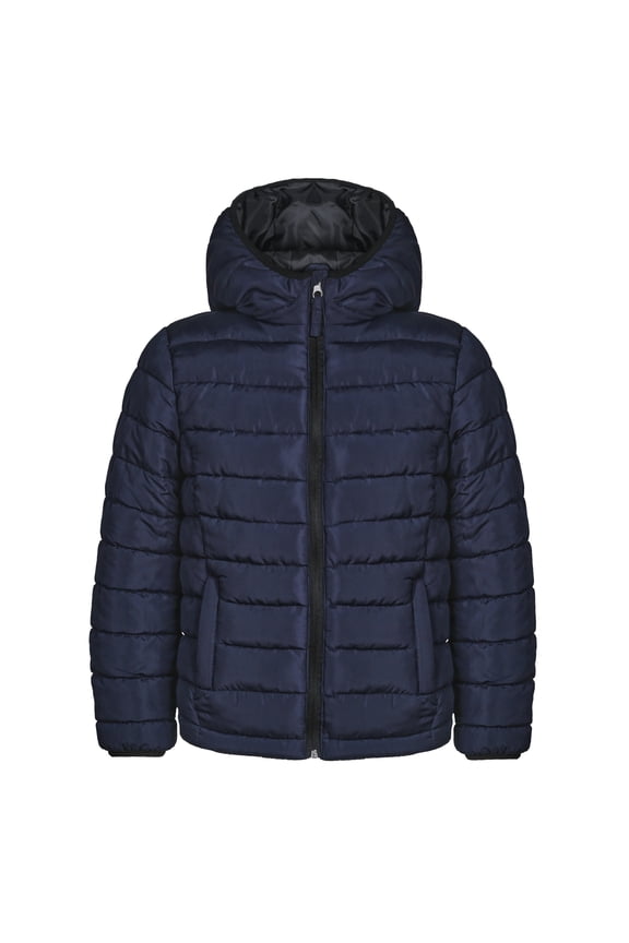 Boys Hooded Lightweight Warm Puffer Down Jacket, Sizes 5-20