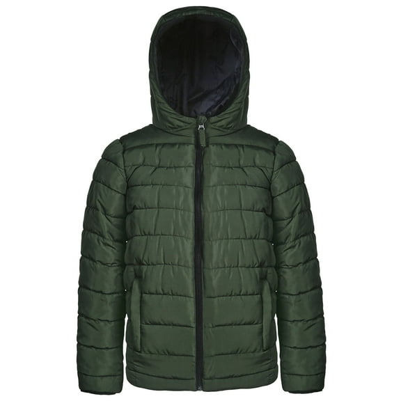 YUBIKWETE Boys Hooded Lightweight Warm Puffer Down Jacket, Sizes 5-20