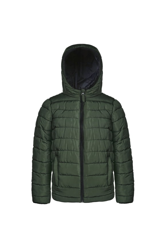 Boys Hooded Lightweight Warm Puffer Down Jacket, Sizes 5-20