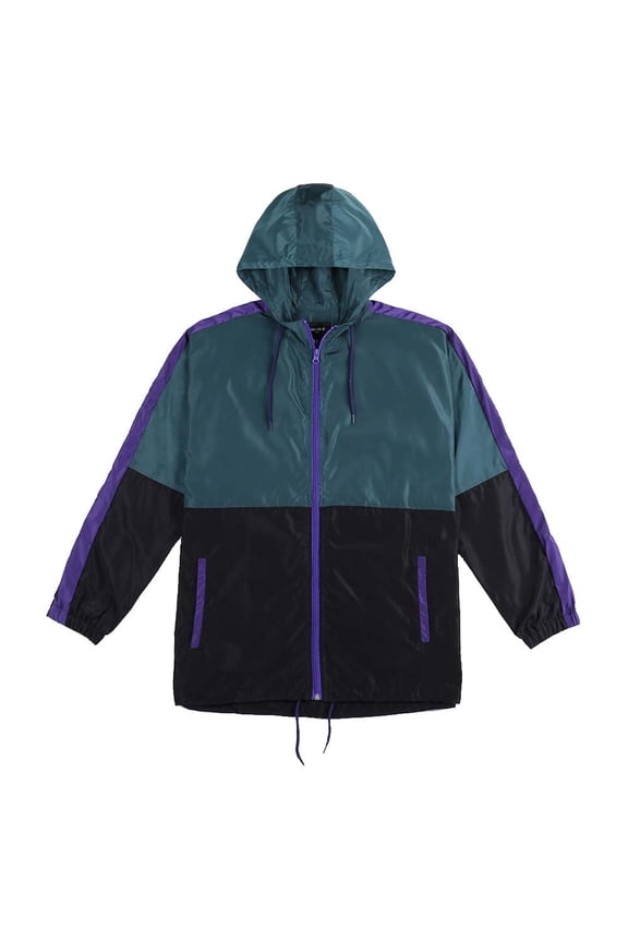 Men's Full Zip Lightweight Windbreaker Jacket, Sizes S-3XL