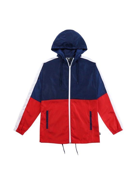 Men's Full Zip Lightweight Windbreaker Jacket, Sizes S-3XL