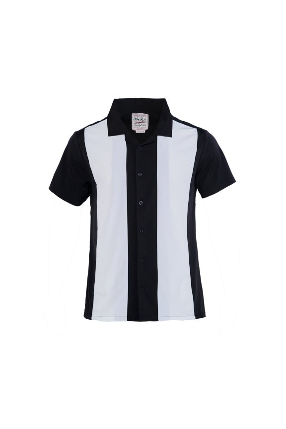 Men's Two Tone Retro Button Down Bowling Shirts