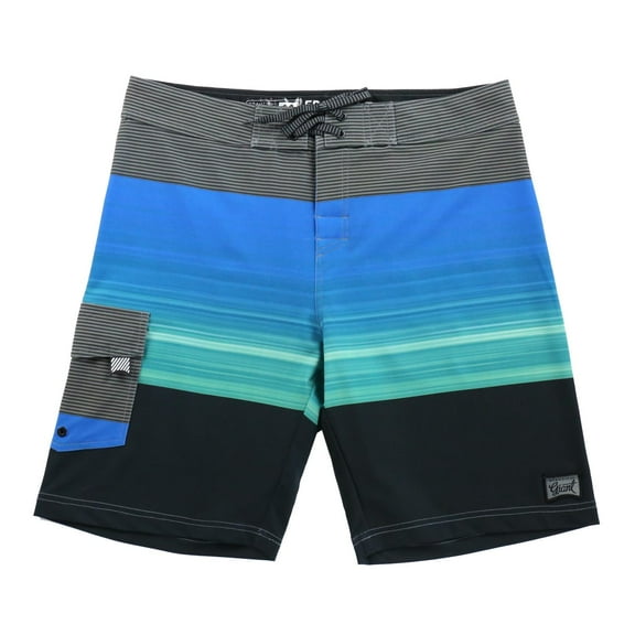 YUBIKWETE Polyester Spandex Men's Swim Trunks No Liner Quick Dry Board Shorts with Pocket 9" Inseam