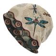 thumbnail image 1 of YUBIKWETE Women's Slouchy Beanie Dragonfly Print Skull Cap Soft Lightweight Chemo Hat Cancer Headwear, 1 of 6