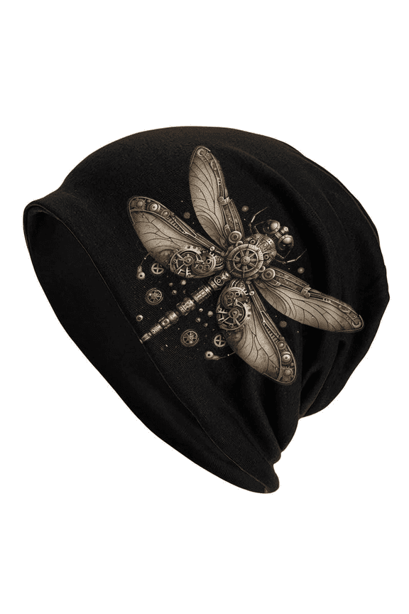 Women's Slouchy Beanie Dragonfly Print Skull Cap Soft Lightweight Chemo Hat Cancer Headwear