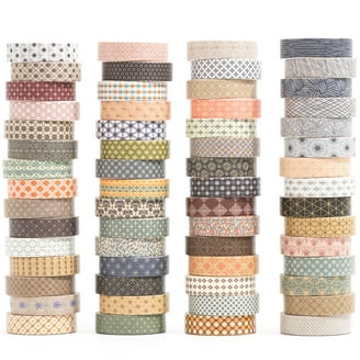 10 Rolls Skinny Washi Tape Set Texture Arts Adhesive Tapes Basic