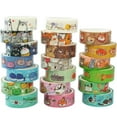 thumbnail image 1 of YUBX Cute Animals Washi Tape Set 20 Gold Foil Masking Decorative Tapes, 1 of 9