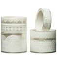 thumbnail image 1 of YUBX Lace Patterns PET Tape Set 6 Rolls Floral Arts Decorative Tapes - Pure White, 1 of 9