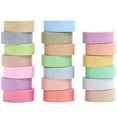 thumbnail image 1 of YUBX Solid Color Washi Tape Pack 20 Rolls Macaron Colors Masking Decorative Tapes, 1 of 8