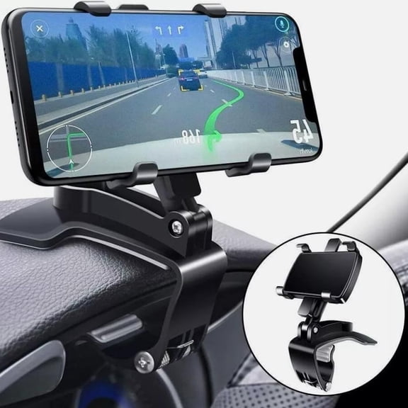 YUCHANG Car Phone Holder, Universal Dashboard Car Phone Mount, Strong Grip Navigation Bracket, Anti-Slip Car Phone Holder