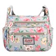 thumbnail image 1 of YUCHANG Floral Shoulder Bag for Women, Fashion Crossbody Handbag, Lightweight Nylon Purse with Adjustable Strap and Multiple Pockets, 1 of 8
