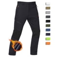 thumbnail image 1 of YUCOLEN Men's Fleece Lined Ski Snow Pants Water Resistant Winter Outdoor Pants with 4 Zip PocketsBlack 34, 1 of 7