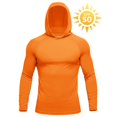 thumbnail image 1 of YUCOLEN Men's UPF 50+ Long Sleeve Active Hoodie Shirts Sun Protection Lightweight Quick Dry Sport Tops Orange S, 1 of 6