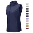 thumbnail image 1 of YUCOLEN Women's Fleece Vest Warm Soft Sleeveless Zip Outerwear Jackets with Zipper Pockets Navy L, 1 of 6