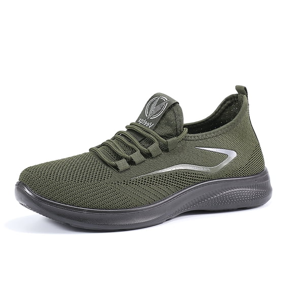YUDAI Men's Slip-On Walking Shoes – Non-Slip, Breathable Mesh Sneakers for Gym, Workout & Everyday Wear