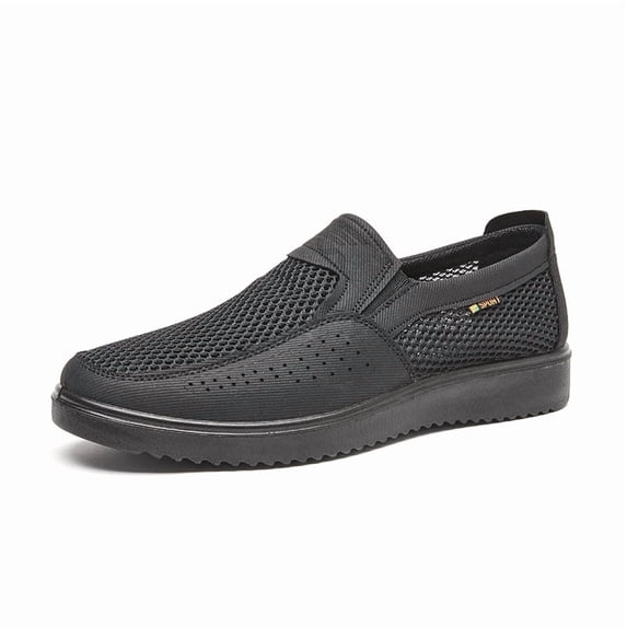 YUDAI Men's Slip-On Walking Shoes – Non-Slip, Breathable Mesh Sneakers for Gym, Workout & Everyday Wear