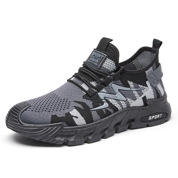 YUDAI Men's Slip-On Walking Shoes – Non-Slip, Breathable Mesh Sneakers for Gym, Workout & Everyday Wear