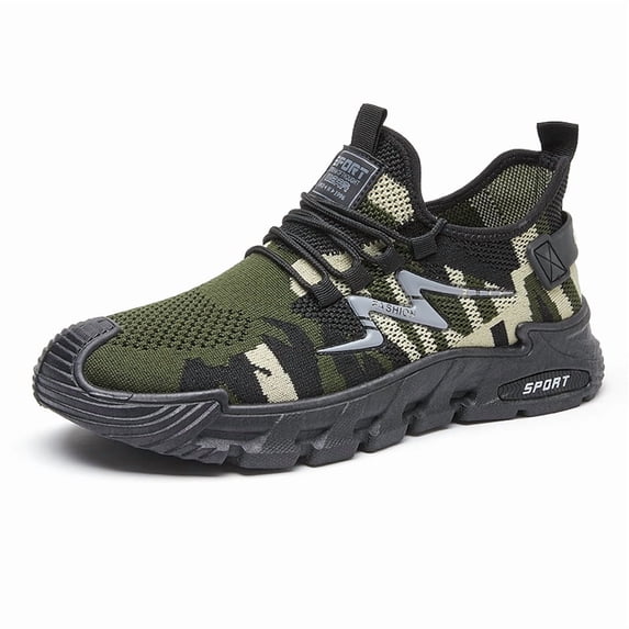 YUDAI Men's Slip-On Walking Shoes – Non-Slip, Breathable Mesh Sneakers for Gym, Workout & Everyday Wear