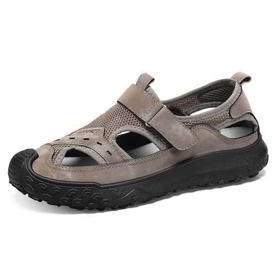YUDAI Men's hiking outdoor sports shoes – Non-Slip, Breathable Sneakers , Workout & Everyday Wear Velcro closure method