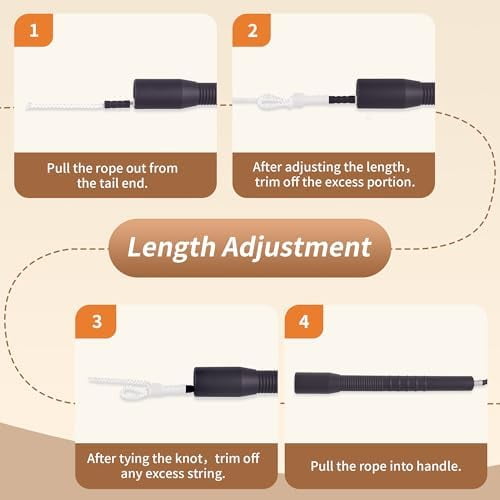 YUEDONG Soft Beaded Jump Rope - World Champion Luke Boon Recommended, Adjustable Tangle-Free, Pain-Free TPU Beads & Anti-Slip Long Handles, Fitness Workout for Adults Kids with Carry Bag
