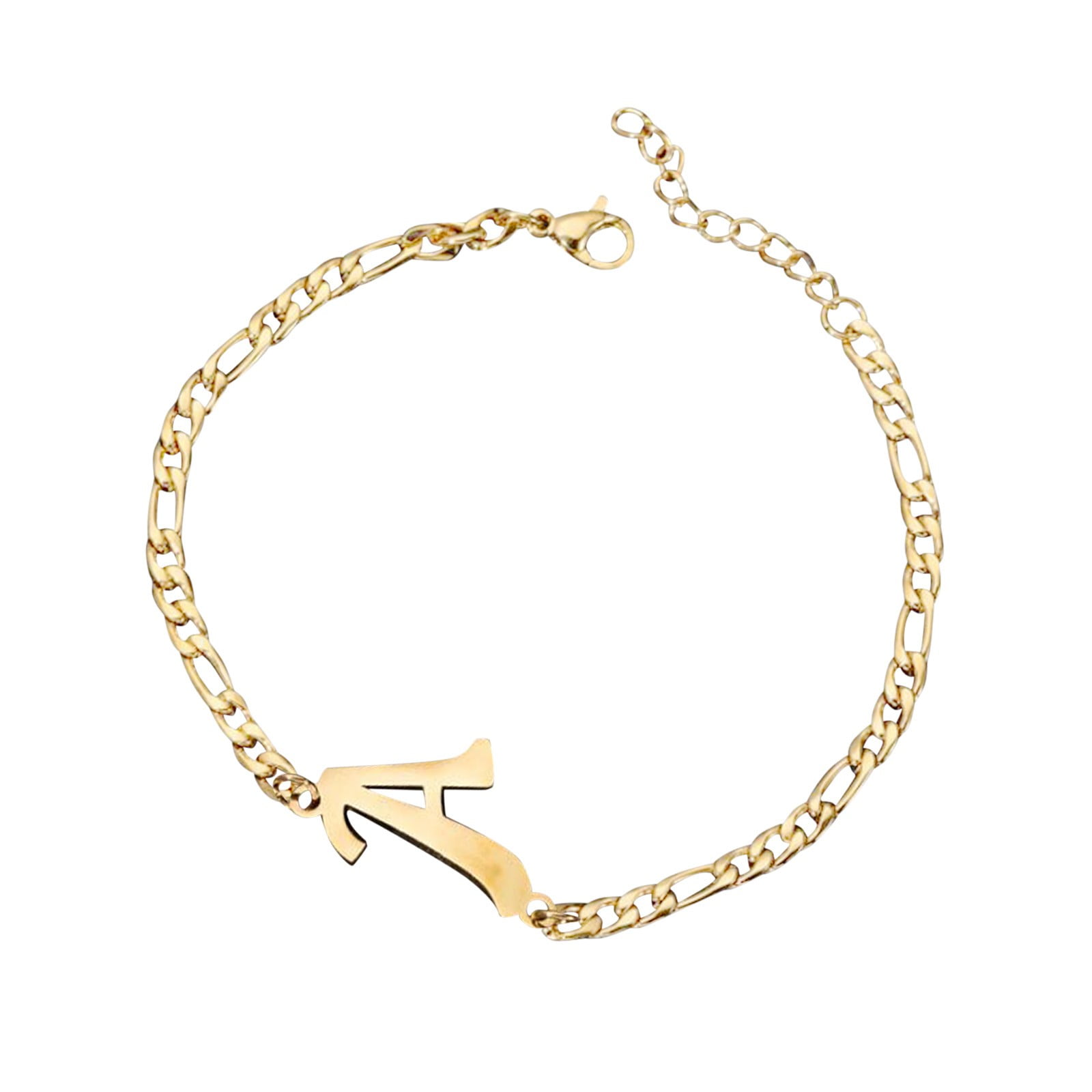 Custom Bracelets Initial Letter Gold Bracelet