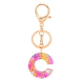 thumbnail image 1 of YUEHAO Accessories Keychains Personalized Resin Translucent Keychain Creative Letter Color Pendant Keychain C, 1 of 1